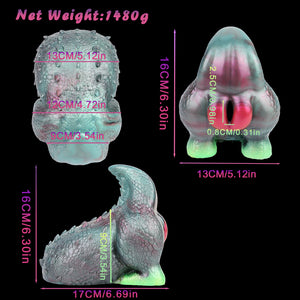 Fantasy Creature Green Reptilian Stroker Silicone Onahole Masturbator 1.48kg Male Masturbators -Masturbation Sleeves Buy Sex Toys in Singapore LoveisLove U4Ria