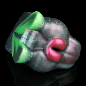 Fantasy Creature Green Reptilian Stroker Silicone Onahole Masturbator 1.48kg Male Masturbators -Masturbation Sleeves Buy Sex Toys in Singapore LoveisLove U4Ria
