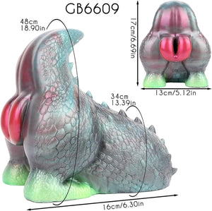 Fantasy Creature Green Reptilian Stroker Silicone Onahole Masturbator 1.48kg Male Masturbators -Masturbation Sleeves Buy Sex Toys in Singapore LoveisLove U4Ria