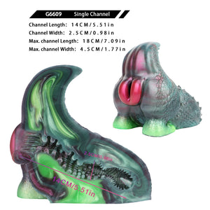 Fantasy Creature Green Reptilian Stroker Silicone Onahole Masturbator 1.48kg Male Masturbators -Masturbation Sleeves Buy Sex Toys in Singapore LoveisLove U4Ria