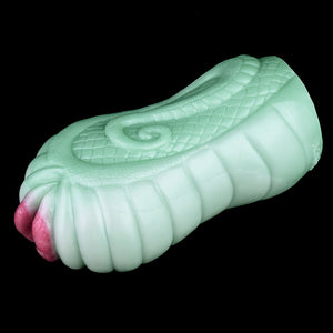 Fantasy Creature Green Snake Stroker Silicone Onahole Masturbator 488G Male Masturbators -Masturbation Sleeves Buy Sex Toys in Singapore LoveisLove U4Ria
