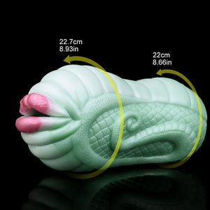 Fantasy Creature Green Snake Stroker Silicone Onahole Masturbator 488G Male Masturbators -Masturbation Sleeves Buy Sex Toys in Singapore LoveisLove U4Ria