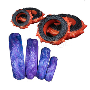 Fantasy Creature Shanian Tide Silicone Cock Rings Purple #2521 or Orange #2523