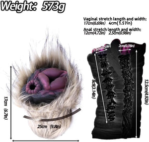 Fantasy Creature Stroker Silicone Furry Onahole Masturbator 573G Plush Brown Male Masturbators -Masturbation Sleeves Buy Sex Toys in Singapore LoveisLove U4Ria