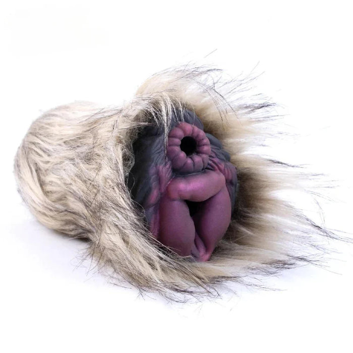 Fantasy Creature Stroker Silicone Furry Onahole Masturbator 573G Plush Brown
