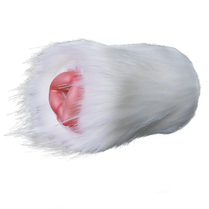 Fantasy Creature Stroker Silicone Onahole Furry Masturbator 550G Plush White