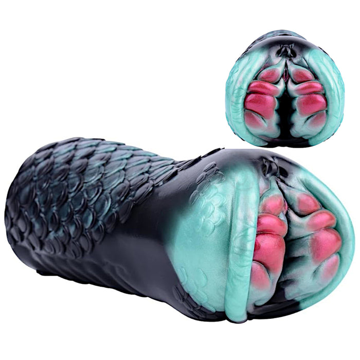 Fantasy Creature Black Mamba Stroker Silicone Onahole Masturbator 510G