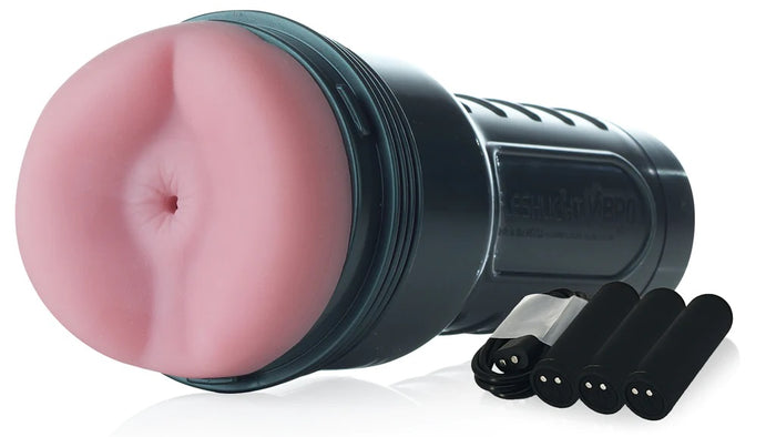 Fleshlight Vibro Pink Butt Touch (New Edition With 3 USB rechargeable 10 Function Bullets)