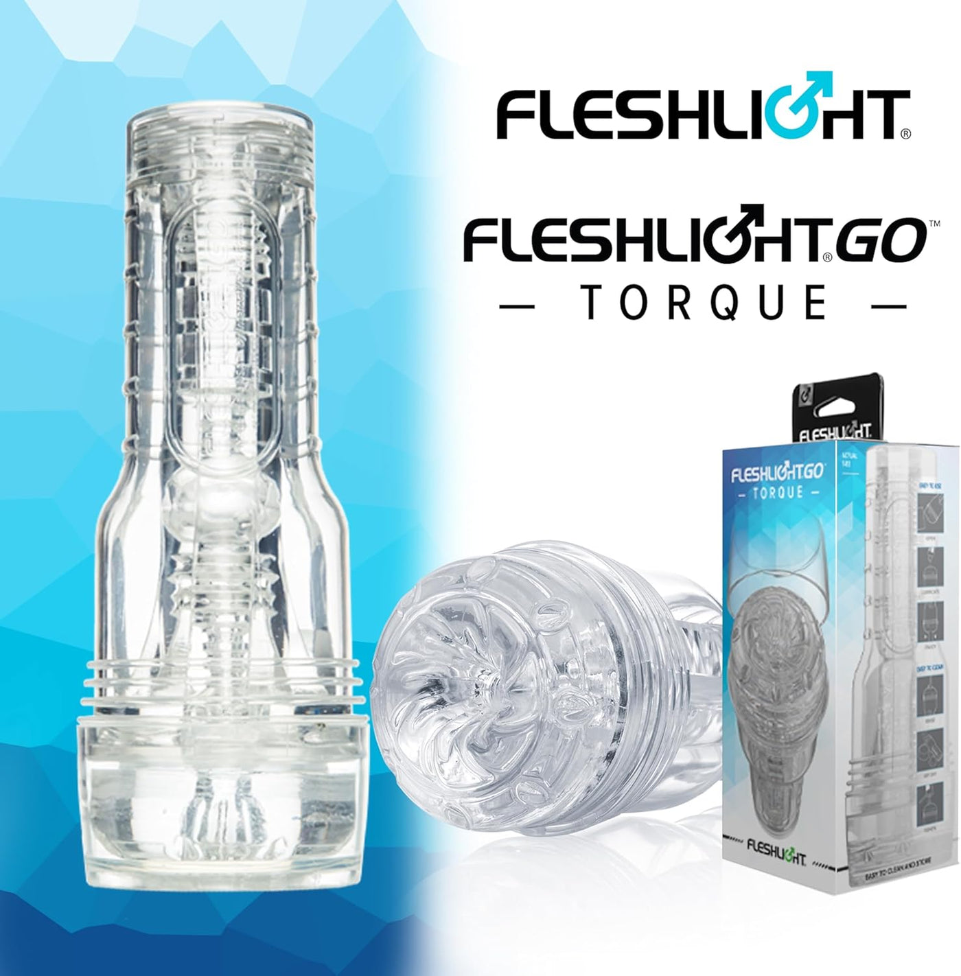 Fleshlight GO Torque Ice (In Brand New Packaging) Love is Love Fleshlight GO Torque Ice (In Brand New Packaging) Love is Love