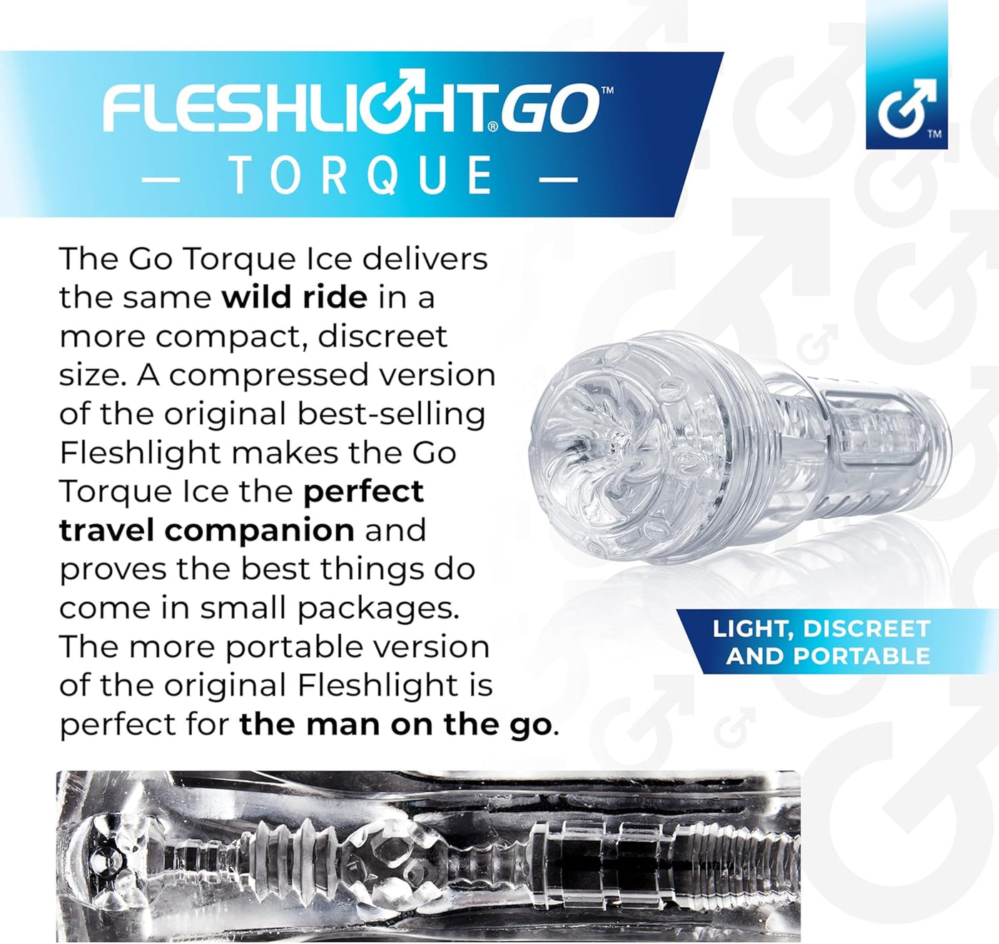 Fleshlight GO Torque Ice (In Brand New Packaging) Love is Love Fleshlight GO Torque Ice (In Brand New Packaging) Love is Love