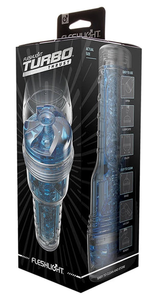 Fleshlight Turbo Thrust or Ignition Masturbator Blue Ice Male Masturbators - Fleshlight Buy Sex Toys in Singapore LoveisLove U4Ria