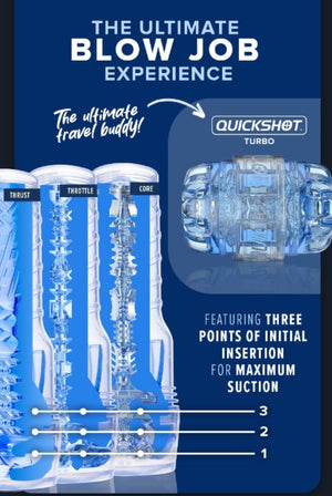 Fleshlight Turbo Thrust or Ignition Masturbator Blue Ice Male Masturbators - Fleshlight Buy Sex Toys in Singapore LoveisLove U4Ria