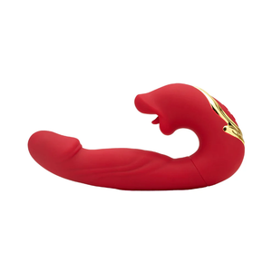 Red Flickering Lips G-Spot Thrusting and Licking Rabbit Vibrator by Funky Fantasy. Buy Thrusting Vibrators in Singapore LoveisLove U4Ria Online Shop - Discreet Shipping
