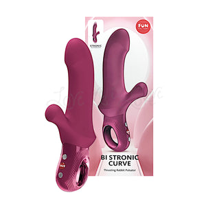 Fun Factory Bi Stronic Curve Rabbit Vibrator Wine Red (Brand New Edition 2026) Award-Winning & Famous - Fun Factory Buy Sex Toys in Singapore LoveisLove U4Ria