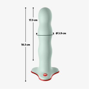 Fun Factory Bouncer Weighted Silicone Rumbling Dildo Sage Green or Flashy Purple Buy in Singapore LoveisLove U4Ria 