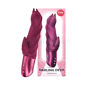 Fun Factory Darling Devil Rabbit Vibrator Wine Red (Brand New Edition 2026) Award-Winning & Famous - Fun Factory Buy Sex Toys in Singapore LoveisLove U4Ria