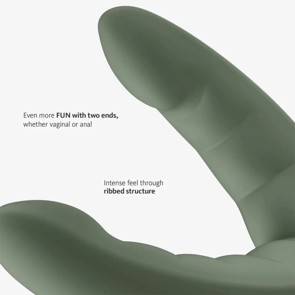 Fun Factory Ryde Double Head Grinding Silicone Dildo with Suction Cup Wild Olive Black Buy in Singapore LoveisLove U4Ria