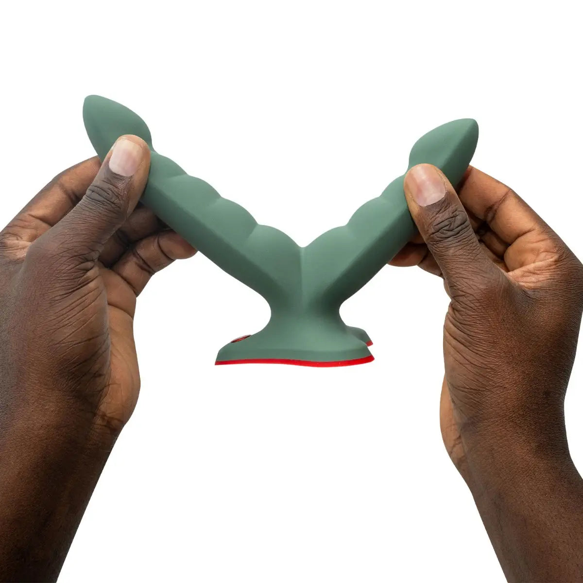 Fun Factory Ryde Double Head Grinding Silicone Dildo with Suction Cup Wild Olive Black Buy in Singapore LoveisLove U4Ria