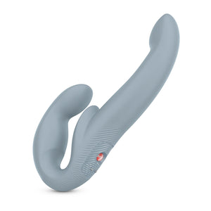 Fun Factory Share Vibe Pro Vibrating Double Dildo Burgundy and Cool Grey