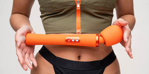 Fun Factory VIM USB Rechargeable Vibrating Wand Sunrise Orange or Midnight Blue