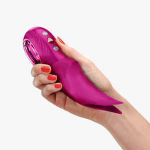Fun Factory Volta Pink Lay-On Vibrator 2026 Edition with fluttering tips and LOOP handle. Buy Fun Factory in Singapore LoveisLove U4Ria