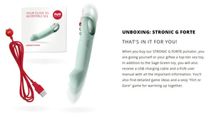 Fun Factory Stronic G Forte Thrusting G Spot Pulsator Sage Green Buy in Singapore LoveisLove U4Ria