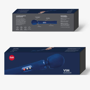 Fun Factory VIM USB Rechargeable Vibrating Wand Sunrise Orange or Midnight Blue