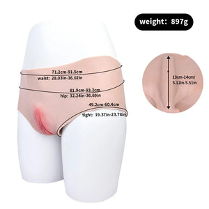Realistic Silicone Pussy Panties Vagina + Ass