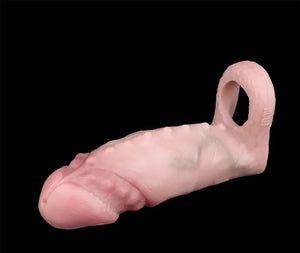 Fantasy Beaded Texture Lifelike Silicone Penis Sleeve 5.98 Inch