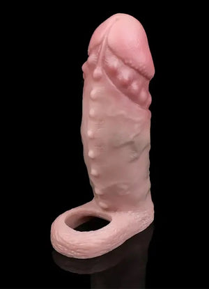 Fantasy Beaded Texture Lifelike Silicone Penis Sleeve 5.98 Inch