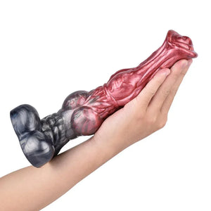 Gold Knight Horse Large Fantasy Silicone Dildo with Suction Cup 10 Inch Dildos - Large & Unique Dildos Buy Sex Toys in Singapore LoveisLove U4Ria