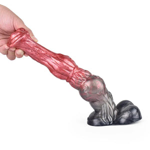 Gold Knight Horse Large Fantasy Silicone Dildo with Suction Cup 10 Inch Dildos - Large & Unique Dildos Buy Sex Toys in Singapore LoveisLove U4Ria