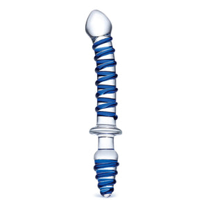 Glas Mr. Swirly Double Ended Glass 10" Dildo & Butt Plug