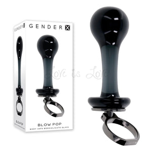 ​​Gender X Blow Pop Glass Anal Plug Black Buy in Singapore LoveisLove U4Ria 