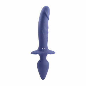 Gender X Dual Defender Silicone Vibrating Anal Plug and Dildo With Remote Buy in Singapore LoveisLove U4Ria