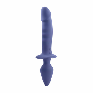 Gender X Dual Defender Silicone Vibrating Anal Plug and Dildo With Remote Buy in Singapore LoveisLove U4Ria