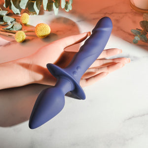 Gender X Dual Defender Silicone Vibrating Anal Plug and Dildo With Remote Buy in Singapore LoveisLove U4Ria