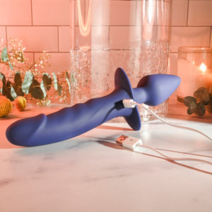 Gender X Dual Defender Silicone Vibrating Anal Plug and Dildo With Remote Buy in Singapore LoveisLove U4Ria