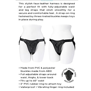 Gender X Pleasure Harness Adjustable Straps For Your Comfort (Vibrating Finger Ring Included) Buy in Singapore LoveisLove U4Ria