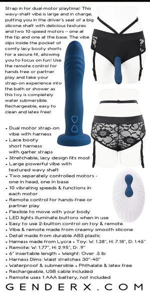 Gender X Snuggle Up Remote Control Dual Motor Strap On Vibrator With Harness Buy in Singapore LoveisLove U4Ria 