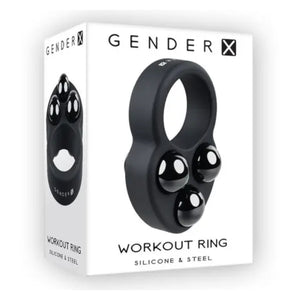 Gender X Workout Weighted Silicone & Steel Training Ring Black Buy in Singapore LoveisLove U4Ria 