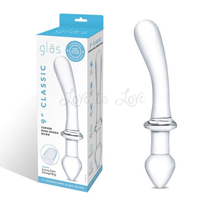 Glas Classic Curved Dual-Ended Glass 9 Inch Dildo