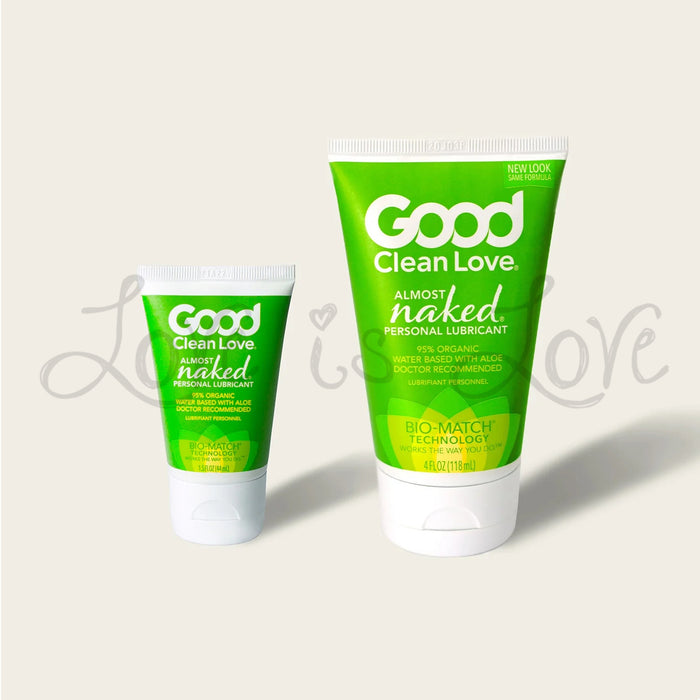 Good Clean Love Almost Naked Water-Based Personal Lubricant 1.5 oz or 4 oz (Propylene Glycol Free) (New Packaging)