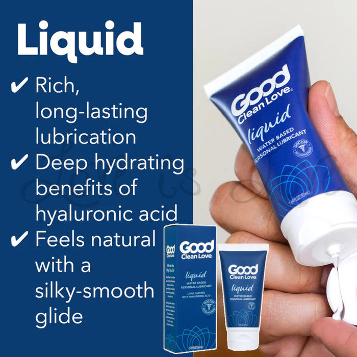Good Clean Love Liquid Water-Based Personal Lubricant 1.69 oz / 50 ml (Propylene Glycol Free)