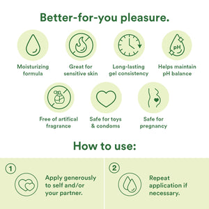 Good Clean Love Almost Naked Organic Aloe and Water-Based Personal Lubricant Bio-Match Technology