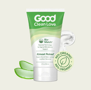 Good Clean Love Almost Naked Organic Aloe and Water-Based Personal Lubricant Bio-Match Technology