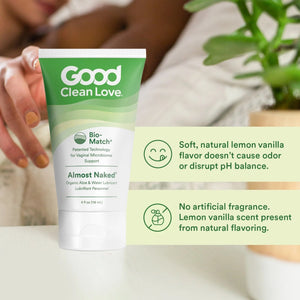 Good Clean Love Almost Naked Organic Aloe and Water-Based Personal Lubricant Bio-Match Technology