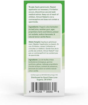 Good Clean Love Almost Naked Water-Based Personal Lubricant 1.5 oz or 4 oz (Propylene Glycol Free) (New Packaging)