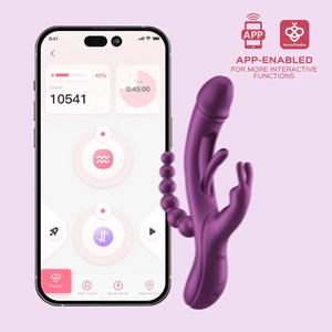 Honey Play Box Trilux Tapping Finger App-Controlled Rabbit Vibrator With Anal Beads Vibrators - Clit Stimulation & G-Spot  Buy Sex Toys in Singapore LoveisLove U4Ria