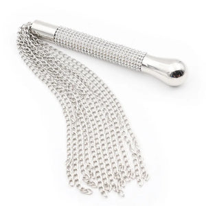 Aluminium Chain Whip Flogger with Diamante Handle